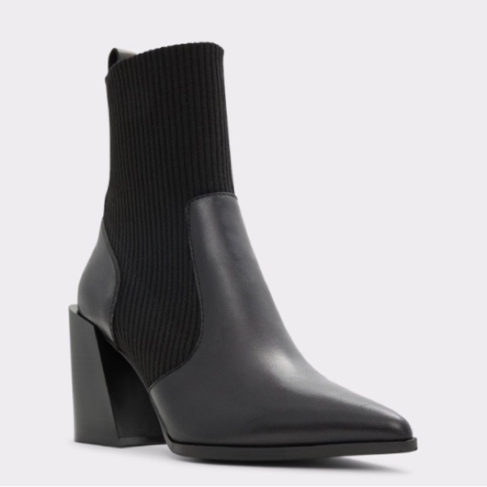 Block Heel Ankle Boot